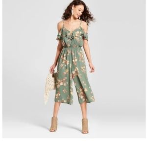 Lily Star floral print ruffle jumpsuit